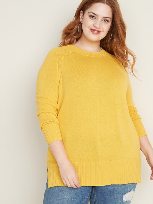 View large product image 1 of 1. Plus-Size Crew-Neck Sweater