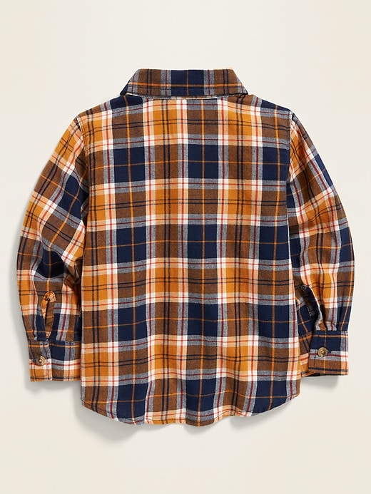 View large product image 2 of 3. Plaid Twill Utility Shirt for Toddler Boys