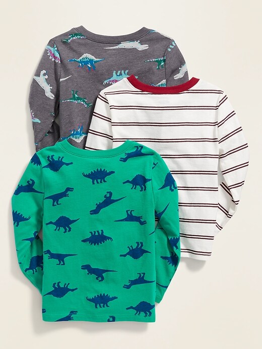 View large product image 2 of 2. Crew-Neck Tee 3-Pack for Toddler Boys