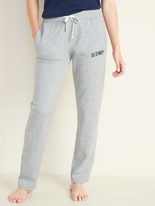 View large product image 1 of 2. Logo-Graphic French-Terry Lounge Pants for Women