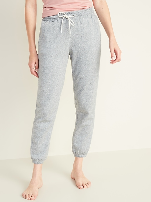 French Terry Cinched-Hem Sweatpants for Women | Old Navy