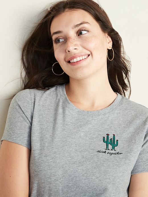 Image number 4 showing, EveryWear Graphic Tee for Women