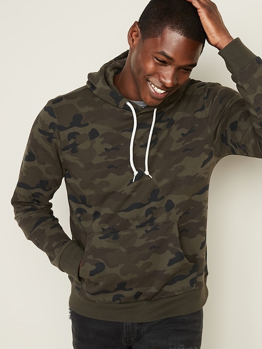 Image number 1 showing, Classic Camo-Print Pullover Hoodie