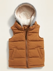 View large product image 4 of 4. Quilted 2-in-1 Hooded Puffer Vest for Toddler