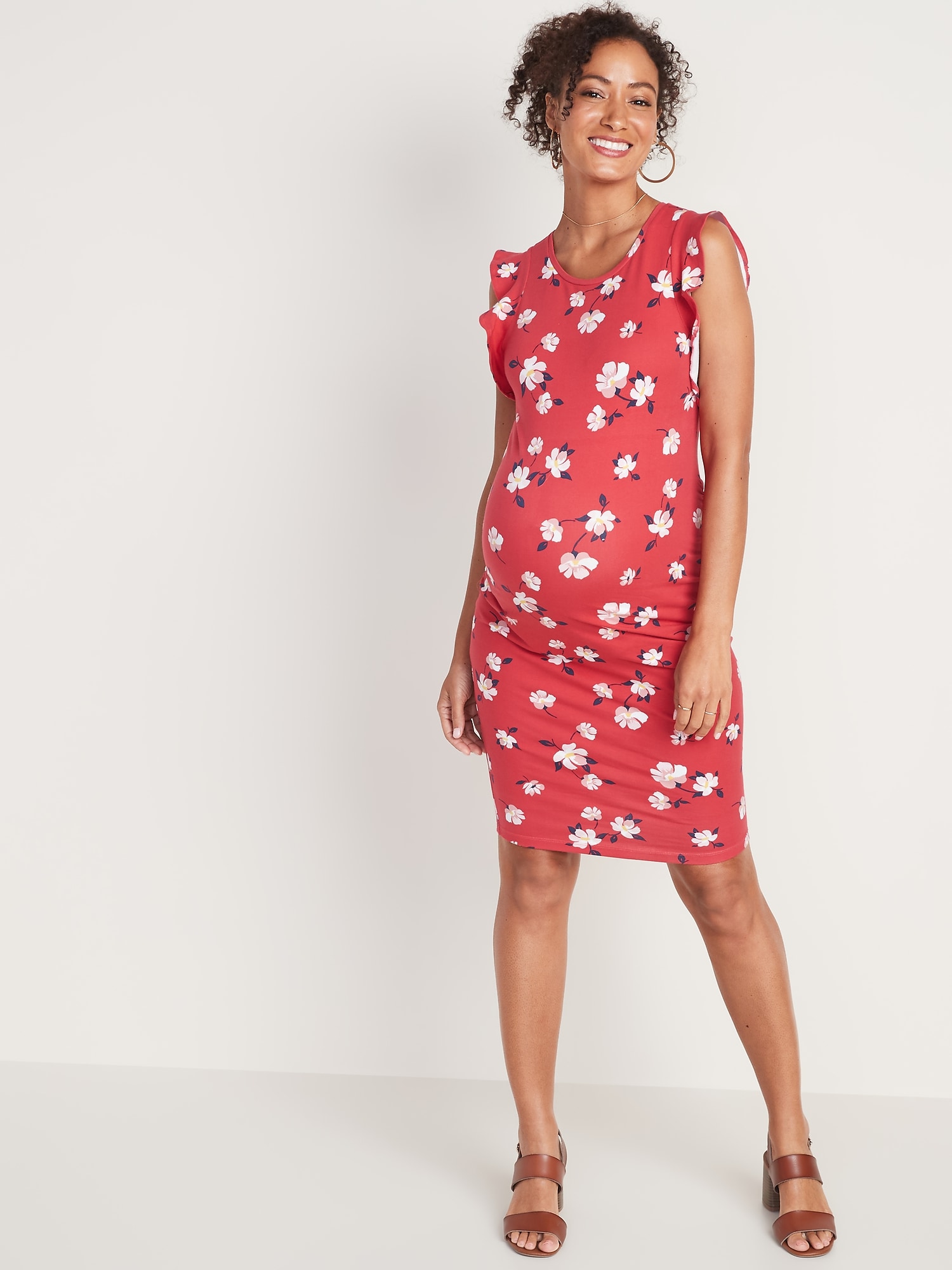 Red Polka Dot Bodycon Dress