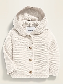 Unisex Button-Front Hooded Sweater for 