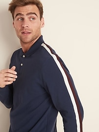 View large product image 5 of 5. Moisture-Wicking Sleeve-Stripe Pro Polo