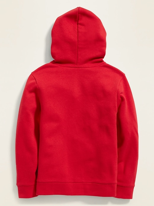 View large product image 2 of 2. Gender-Neutral Logo-Graphic Zip Hoodie for Kids