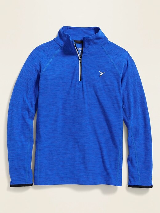 View large product image 1 of 1. Ultra-Soft Breathe ON Go-Dry 1/4-Zip Pullover for Boys
