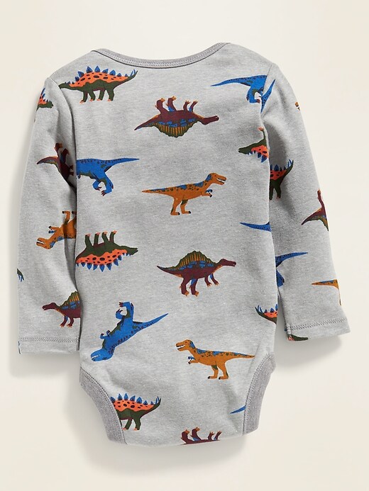 View large product image 2 of 2. Dino-Print Bodysuit for Baby
