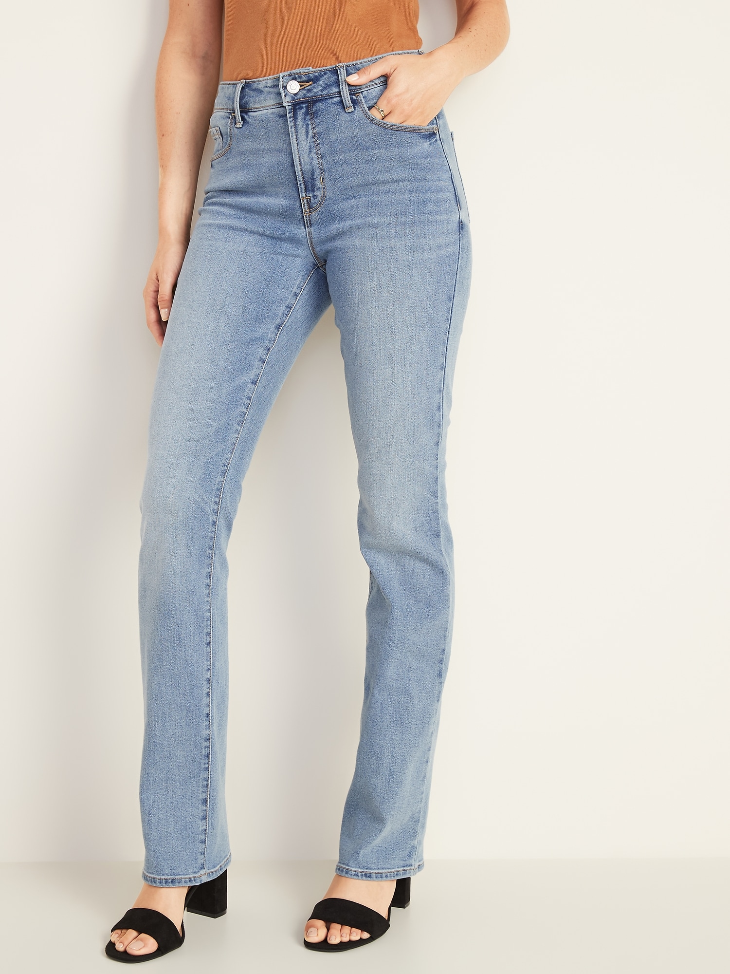 old navy women's curvy bootcut jeans