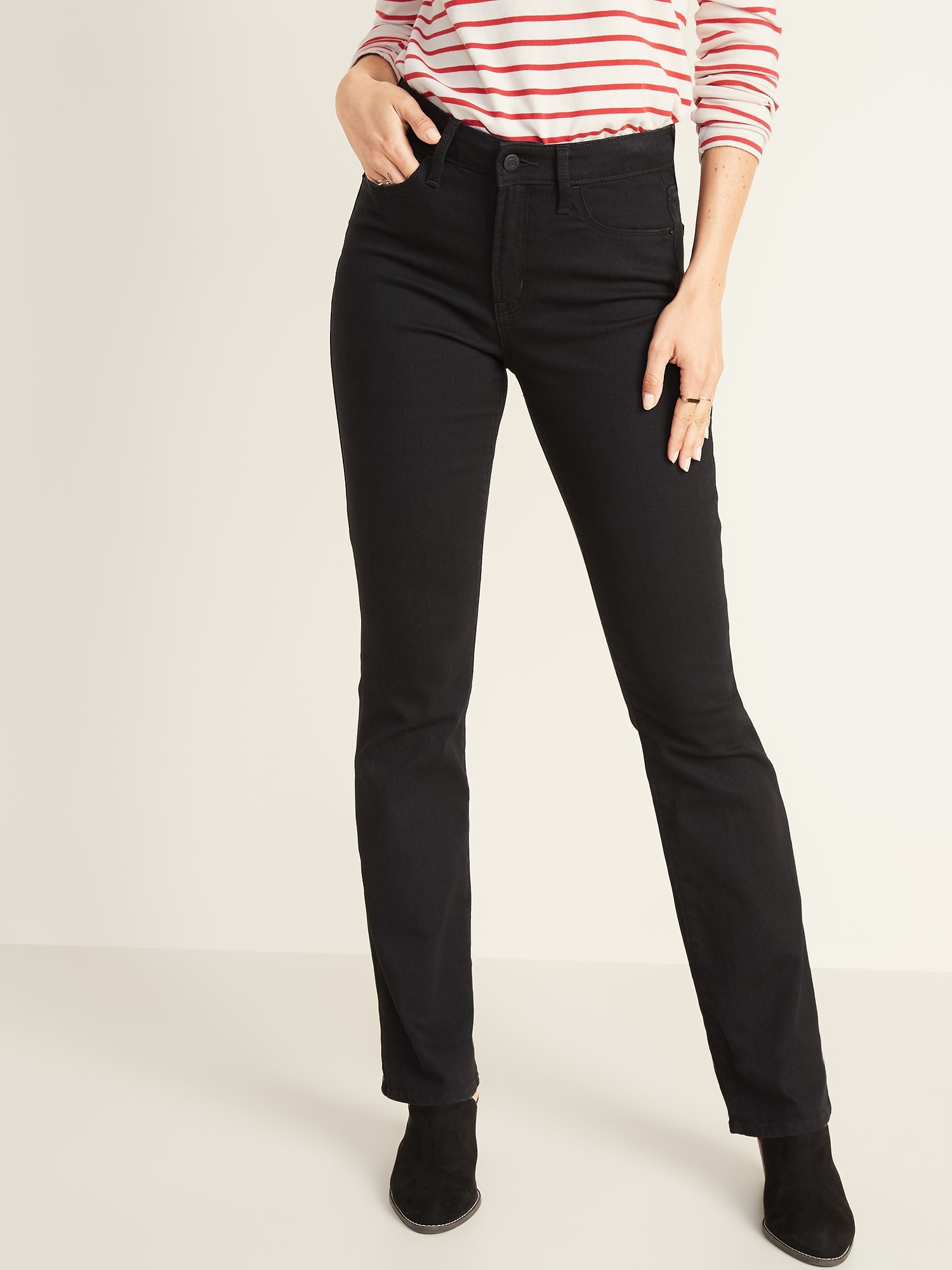 ladies high waisted bootcut jeans