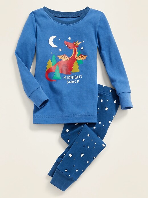 View large product image 1 of 1. "Midnight Snack" Pajama Set for Toddler & Baby