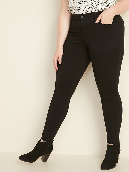 Image number 1 showing, High-Waisted Secret-Smooth Pockets + Waistband Plus-Size 24/7 Sculpt Rockstar Jeans