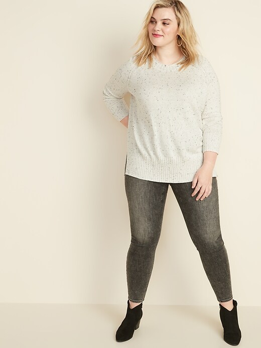 Image number 3 showing, Plus-Size Crew-Neck Sweater