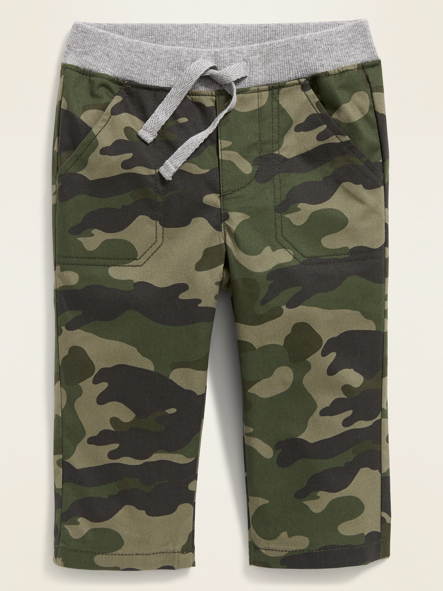 Rib-Waist Pull-On Twill Utility Pants for Baby | Old Navy