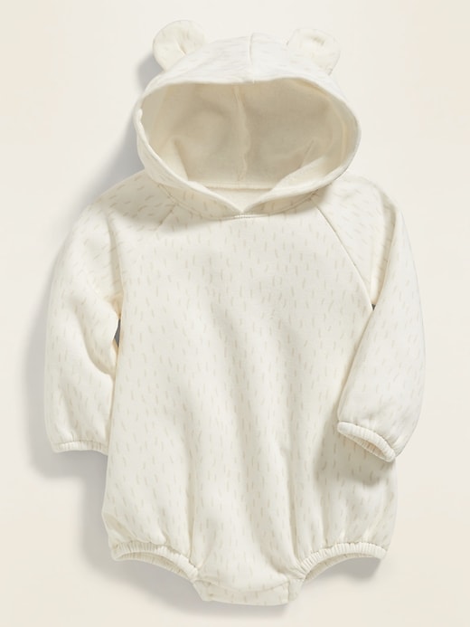View large product image 1 of 2. Cozy Hooded One-Piece for Baby