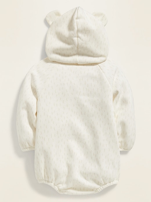 View large product image 2 of 2. Cozy Hooded One-Piece for Baby