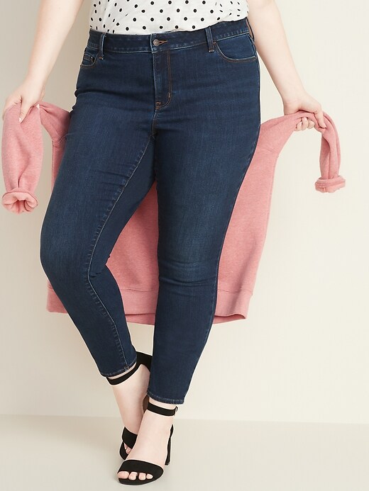 Image number 1 showing, Mid-Rise Plus-Size Pop-Icon Skinny Jeans