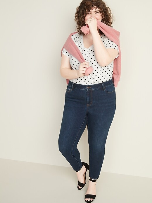Image number 3 showing, Mid-Rise Plus-Size Pop-Icon Skinny Jeans