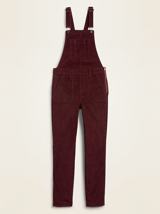 Image number 5 showing, Straight Corduroy Overalls for Women