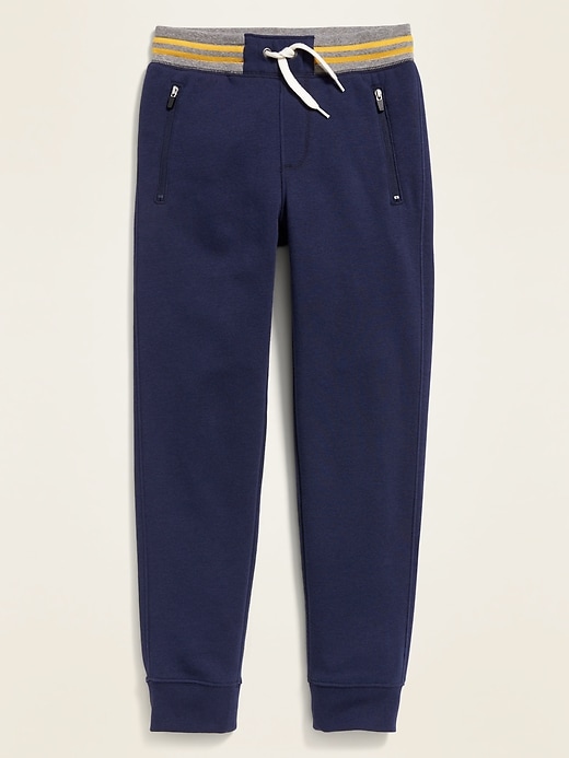 View large product image 1 of 1. Vintage Gender-Neutral Zip-Pocket Jogger Sweatpants For Kids