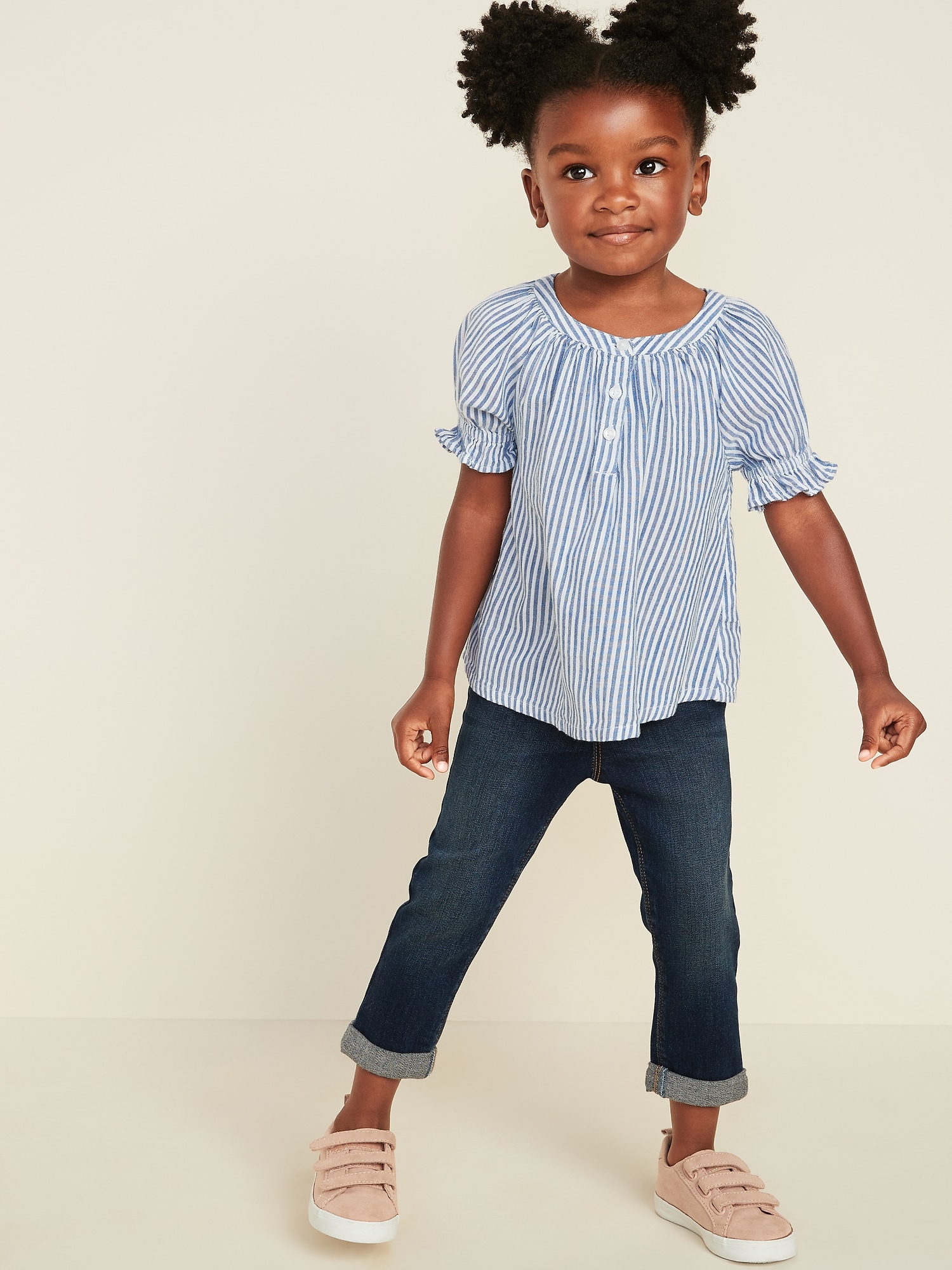 Striped PoetSleeve Swing Top for Toddler Girls Old Navy