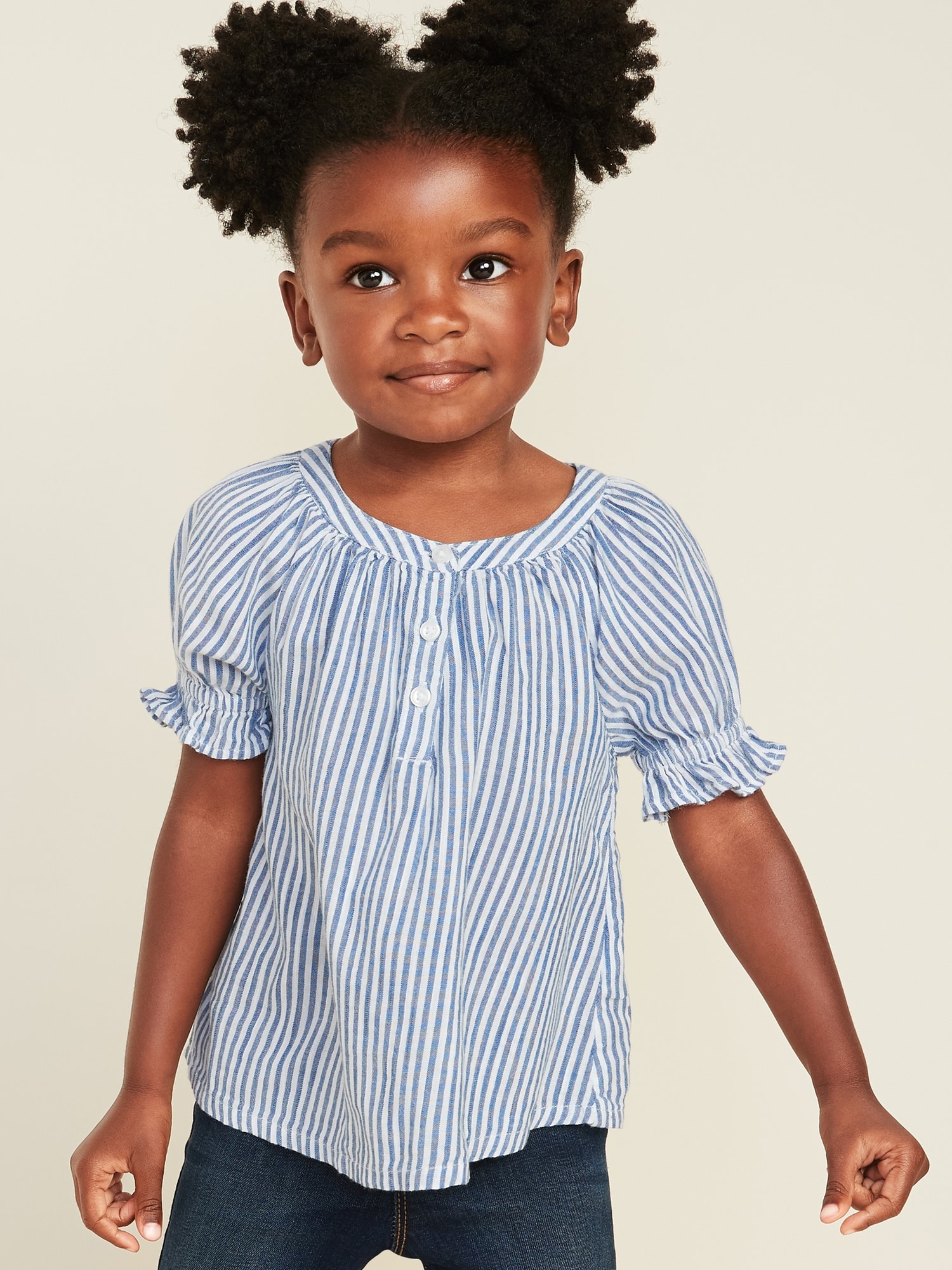 Striped PoetSleeve Swing Top for Toddler Girls Old Navy