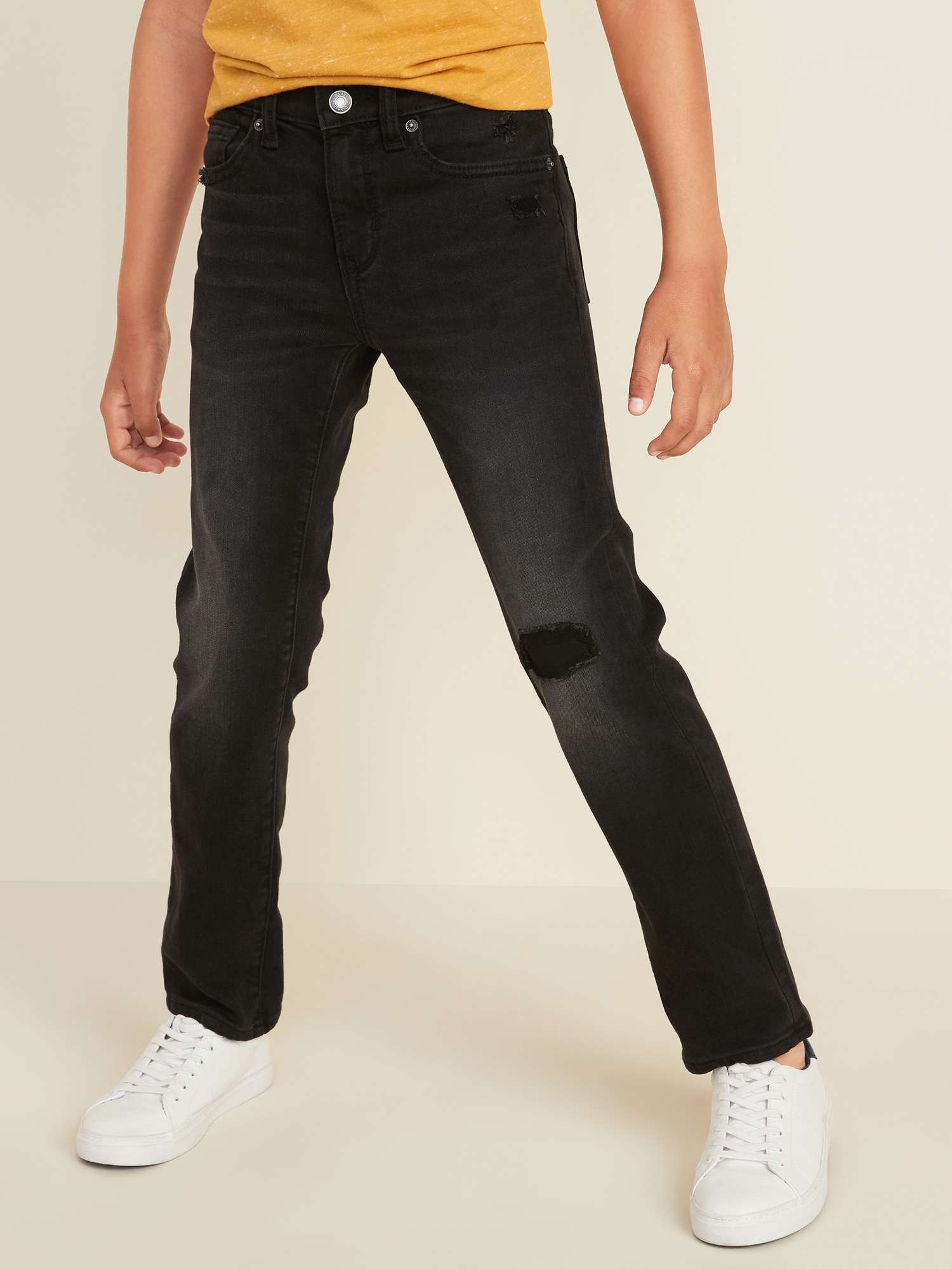 black stretchy jeans