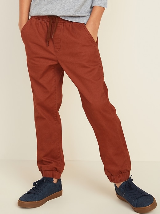 View large product image 1 of 3. Built-In-Flex Twill Joggers For Boys
