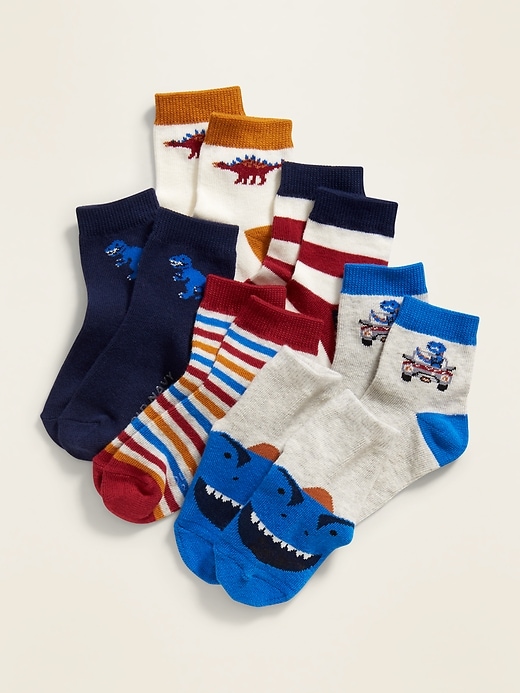View large product image 1 of 1. Crew Socks 6-Pack for Toddler Boys & Baby
