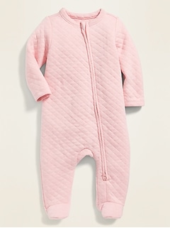 baby girl footed onesies