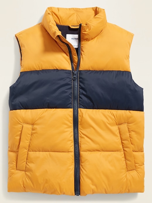View large product image 1 of 1. Frost-Free Quilted Puffer Vest For Boys