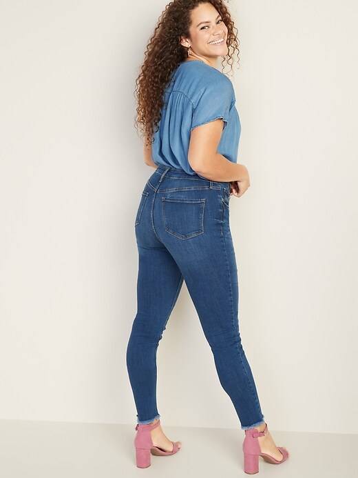 Image number 7 showing, High-Waisted Rockstar Raw-Edge Ankle Jeans For Women