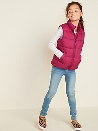 View large product image 3 of 3. Frost-Free Quilted Puffer Vest for Girls