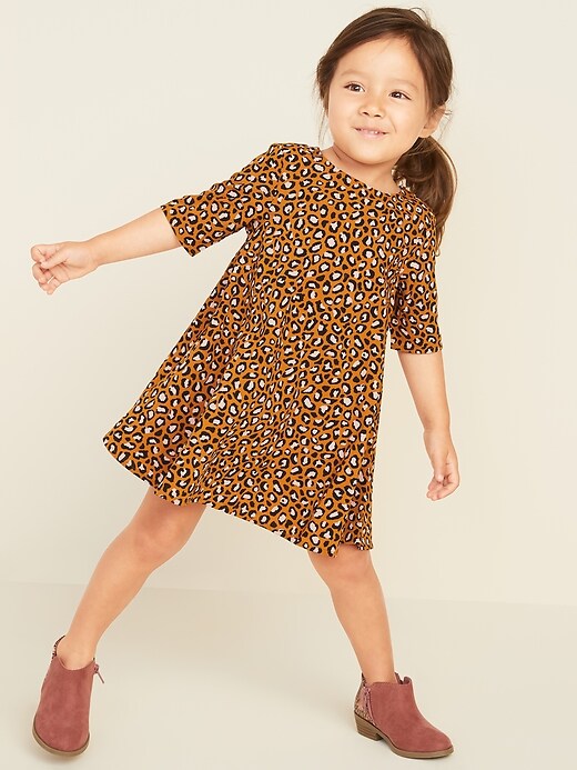 View large product image 1 of 1. Printed Swing Dress for Toddler Girls