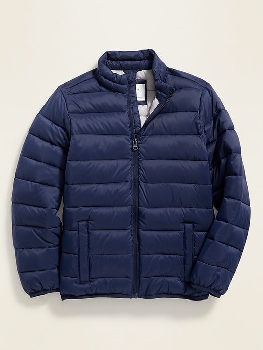 View large product image 1 of 1. Water-Resistant Packable Quilted Jacket For Boys