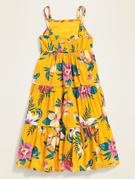 Tiered Floral-Print Maxi Sun Dress for Toddler Girls | Old Navy