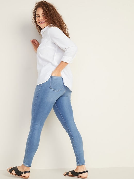 Image number 7 showing, Mid-Rise Built-In Sculpt Rockstar Jeggings for Women