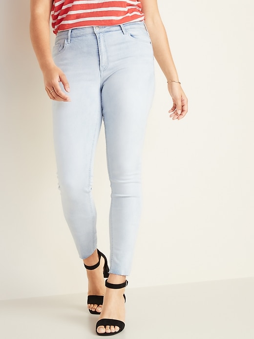 Image number 6 showing, Mid-Rise Raw-Edge Rockstar Ankle Jeans for Women
