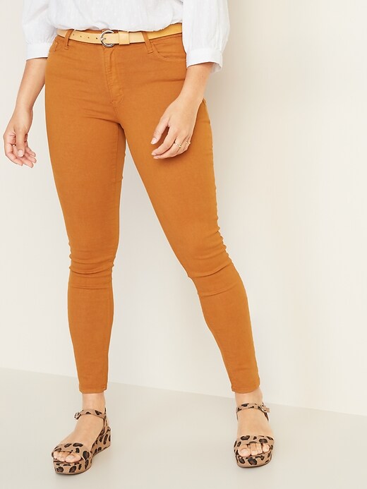 Image number 6 showing, Mid-Rise Rockstar Super Skinny Pop-Color Jeans for Women