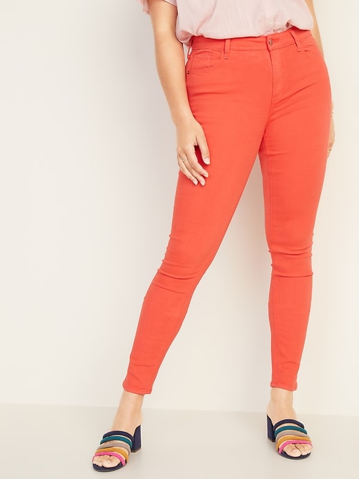 Buy Cefalu Women Pista Colour slim Fit High Waist Jeans Online at Best  Prices in India - JioMart.