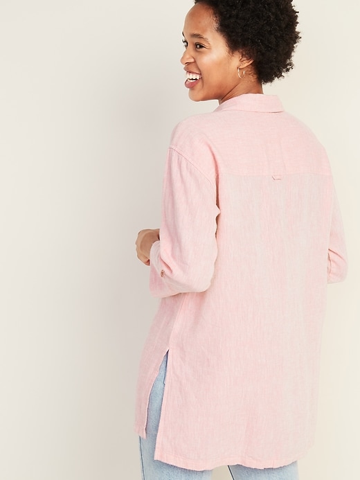 Image number 2 showing, Linen-Blend Popover Resort Tunic for Women