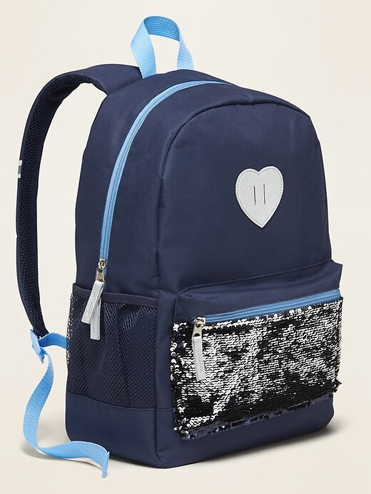 View large product image 2 of 2. Flippy-Sequin Pocket Backpack for Girls