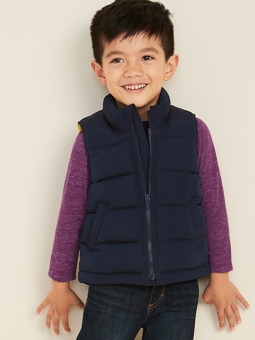 View large product image 1 of 4. Frost-Free Puffer Vest for Toddler Boys