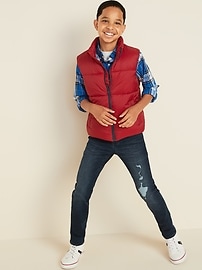 View large product image 3 of 3. Frost-Free Quilted Puffer Vest For Boys
