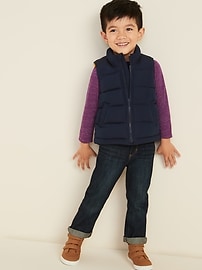 View large product image 3 of 4. Frost-Free Puffer Vest for Toddler Boys