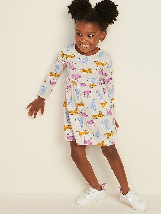 View large product image 1 of 1. Fit & Flare Dress for Toddler Girls
