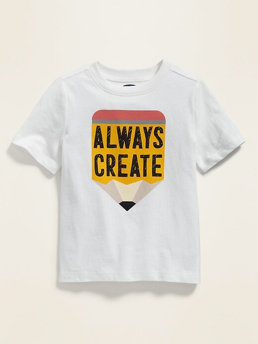 View large product image 1 of 1. Graphic Crew-Neck Tee for Toddler Boys