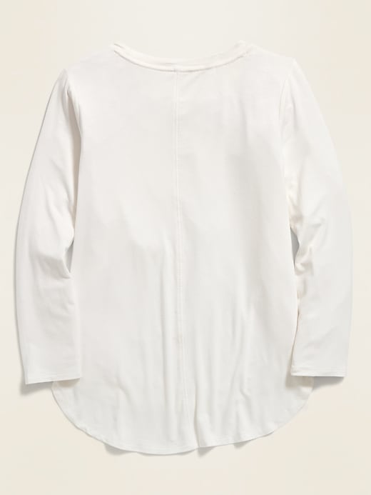 View large product image 2 of 3. Luxe Tulip-Hem Jersey Tunic for Girls